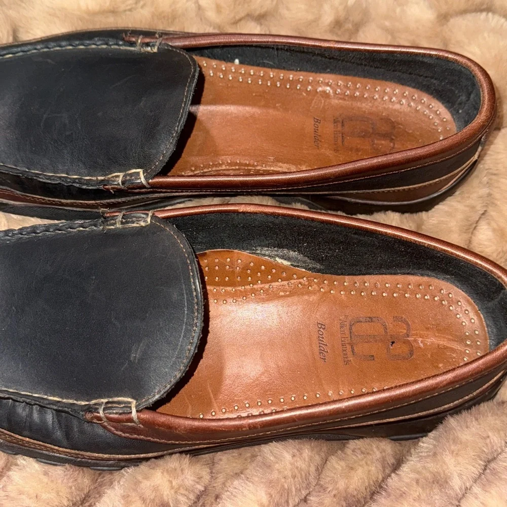 Allen Edmonds Men’s Boulder leather Slip-On Loafer, sz 11.5, sturdy rubber soles